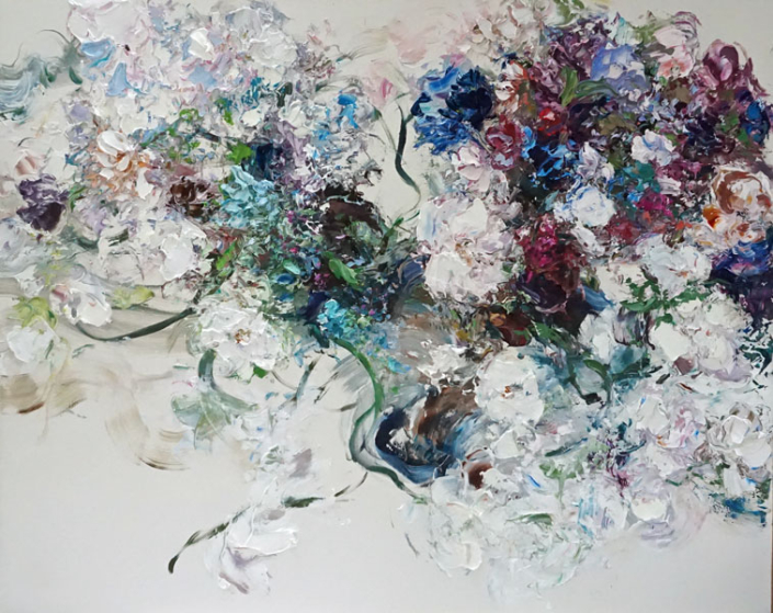 Artist Stephanie Fehrenbach - Oceanside Art Gallery - Flower painting